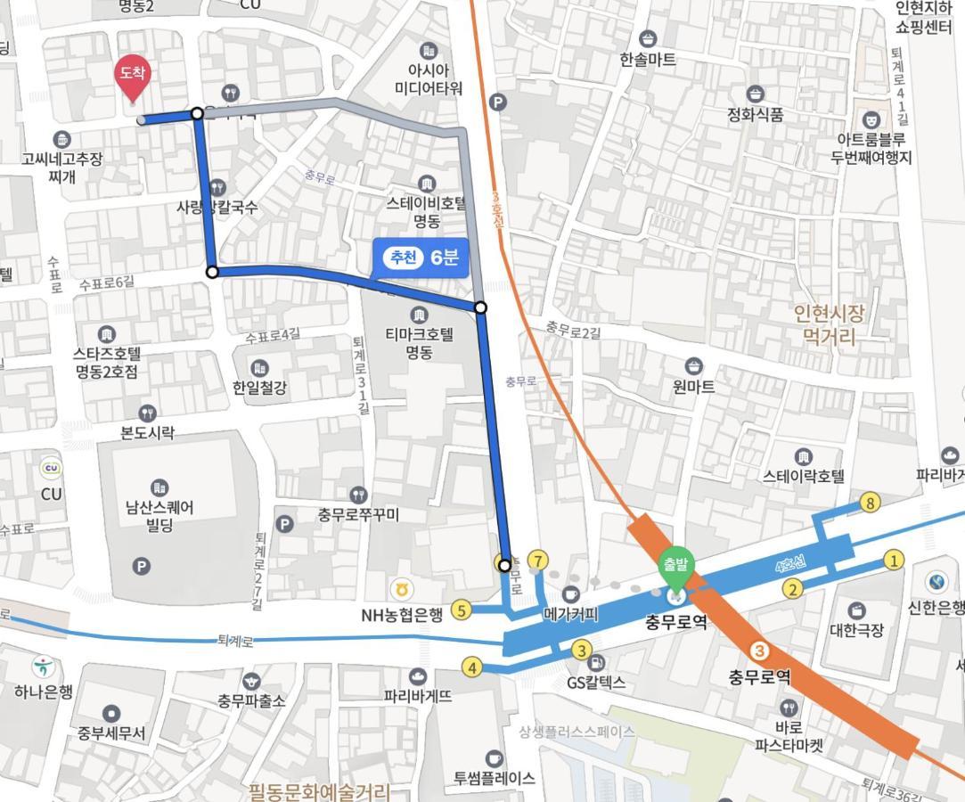 Arte Premium Oneroomtel Myeongdong Seul Esterno foto